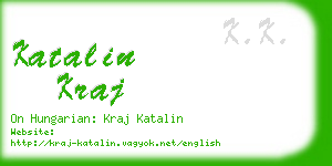 katalin kraj business card